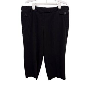 Cato Womens Black Trousers Capris 18W